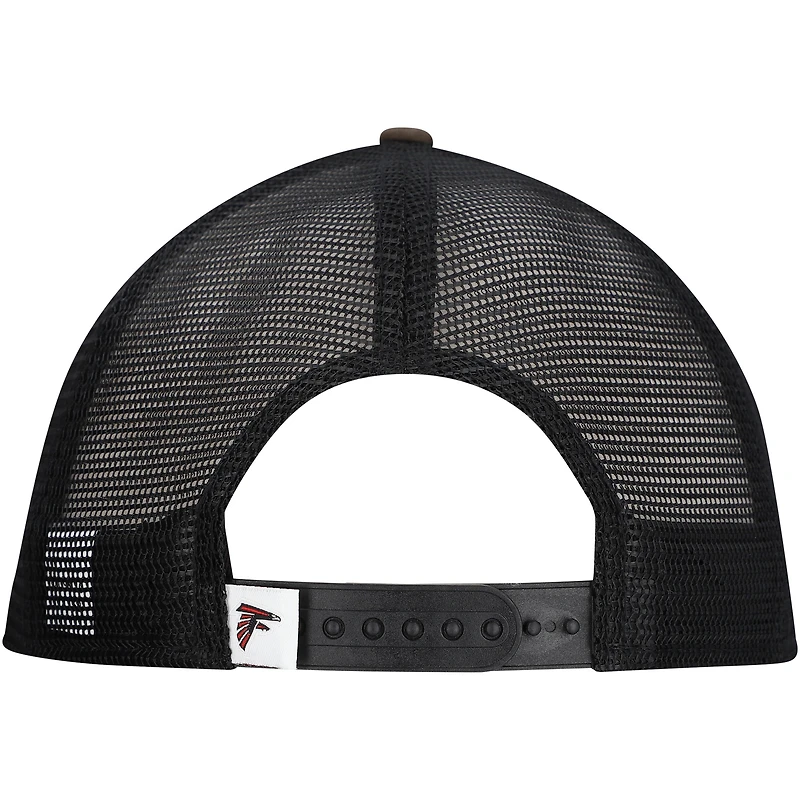 Casquette à visière à pression New Era Camo Atlanta Falcons Main Trucker 9FIFTY pour homme