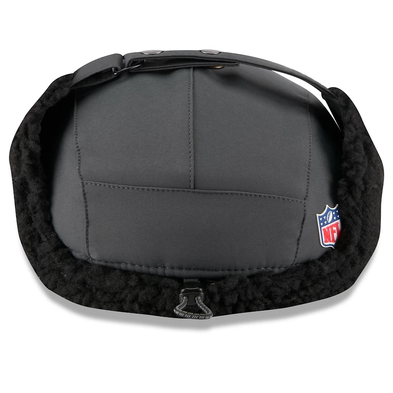 Men's New Era Charcoal Atlanta Falcons 2025 Sideline Cold Weather Runner Dog Ear Adjustable Hat