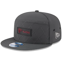 Men's New Era Charcoal Atlanta Falcons 2025 Sideline Cold Weather Split Panel 9FIFTY Snapback Hat