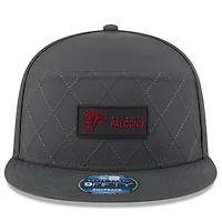 Casquette snapback 9FIFTY à panneau fendu Atlanta Falcons 2025 de New Era pour homme, couleur anthracite