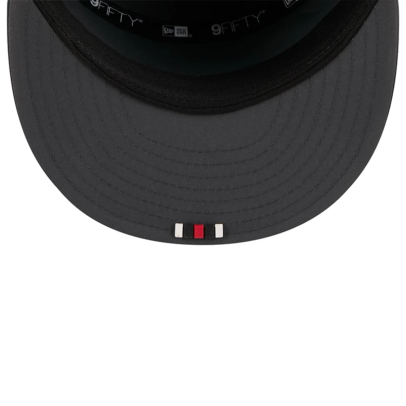 Casquette snapback 9FIFTY à panneau fendu Atlanta Falcons 2025 de New Era pour homme, couleur anthracite