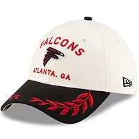 Men's New Era  Cream/Black Atlanta Falcons 2025 NFL Draft 39THIRTY Flex Hat