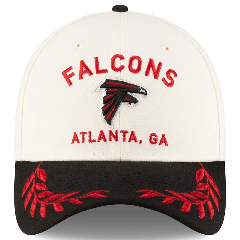 Men's New Era  Cream/Black Atlanta Falcons 2025 NFL Draft 39THIRTY Flex Hat