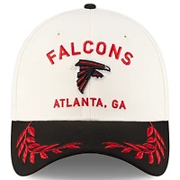 Men's New Era  Cream/Black Atlanta Falcons 2025 NFL Draft 39THIRTY Flex Hat