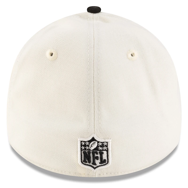 Men's New Era  Cream/Black Atlanta Falcons 2025 NFL Draft 39THIRTY Flex Hat