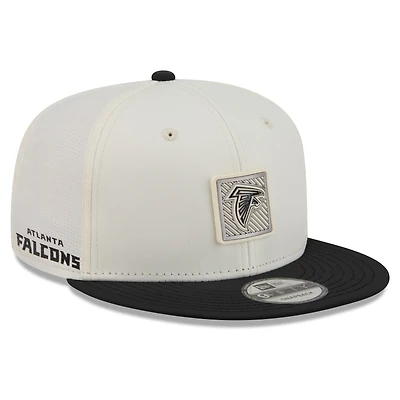 Men's New Era Cream/Black Atlanta Falcons 2026 NFL Training Camp 9FIFTY Snapback Hat