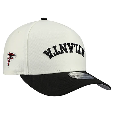 Men's New Era Cream Atlanta Falcons Upside Down 9FIFTY A-Frame Snapback Hat