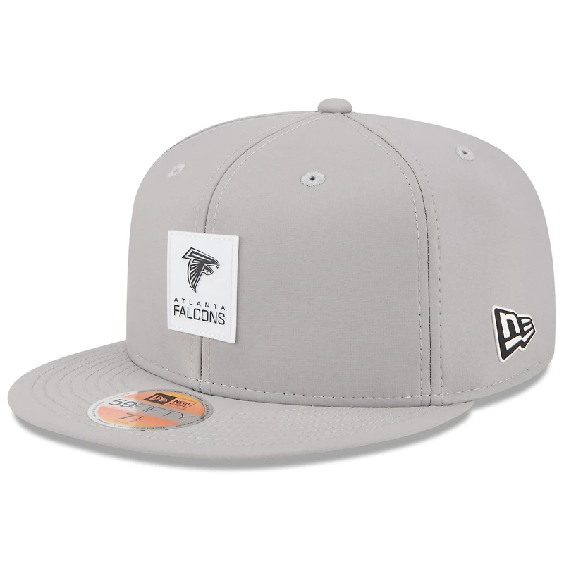 Men's New Era Gray Atlanta Falcons 2025 Sideline 59FIFTY Fitted Hat