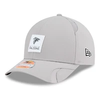 Men's New Era Gray Atlanta Falcons 2025 Sideline  M-Crown 9FORTY Adjustable Hat