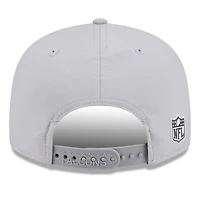 Men's New Era Gray Atlanta Falcons 2025 Sideline  Split Panel 9FIFTY Snapback Hat