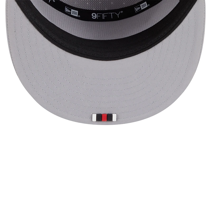 Men's New Era Gray Atlanta Falcons 2025 Sideline  Split Panel 9FIFTY Snapback Hat