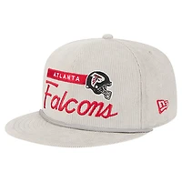 Men's New Era Gray Atlanta Falcons Cord Rope Corduroy 9FIFTY Snapback Hat