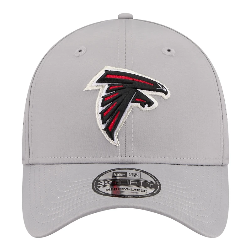 Casquette New Era Flex grise Atlanta Falcons perforée pour homme 39THIRTY