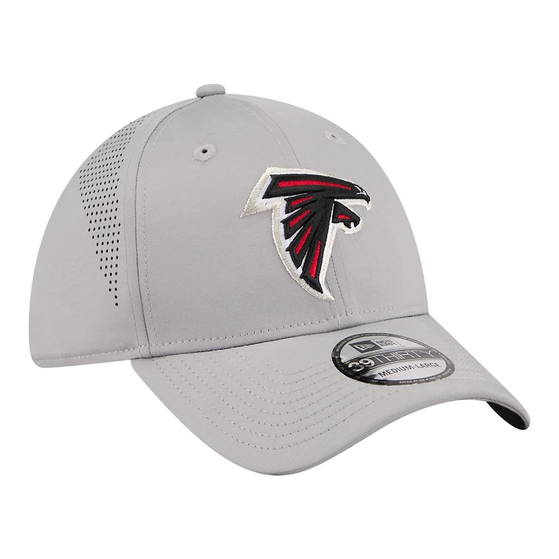 Casquette New Era Flex grise Atlanta Falcons perforée pour homme 39THIRTY