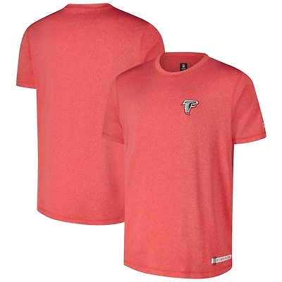 T-shirt New Era pour homme, rouge chiné, Atlanta Falcons 2024 NFL Training Camp