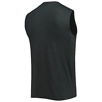 Men's New Era Heathered Black Atlanta Falcons Brushed Sleeveless Tank Top