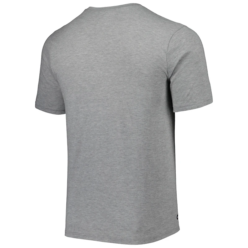 Men's New Era Heathered Gray Atlanta Falcons Combine Authentic Red Zone T-Shirt