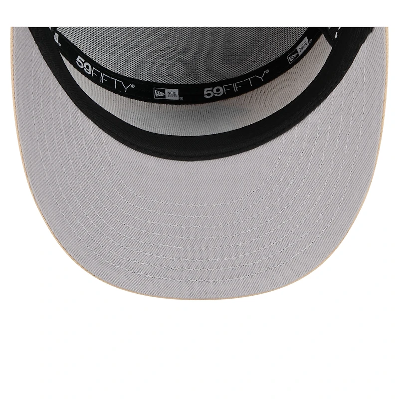 Men's New Era  Light Beige/Olive Atlanta Falcons Color Pack Split Panel 59FIFTY Fitted Hat