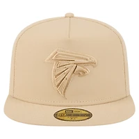 Casquette ajustée 59FIFTY beige clair New Era pour homme, coloris A-Frame, des Falcons d'Atlanta