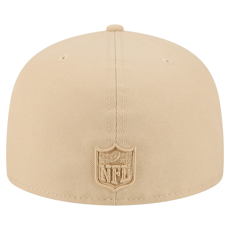 Casquette ajustée 59FIFTY beige clair New Era pour homme, coloris A-Frame, des Falcons d'Atlanta