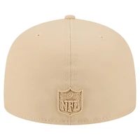 Casquette ajustée 59FIFTY beige clair New Era pour homme, coloris A-Frame, des Falcons d'Atlanta