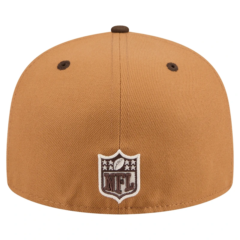 Men's New Era  Light Brown/Dark Brown Atlanta Falcons Two-Tone Walnut 59FIFTY Fitted Hat