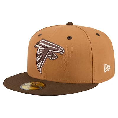 Men's New Era  Light Brown/Dark Brown Atlanta Falcons Two-Tone Walnut 59FIFTY Fitted Hat