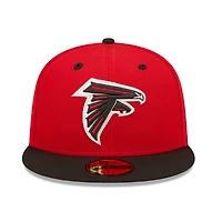 Casquette ajustée New Era Atlanta Falcons Flipside 2Tone 59FIFTY rouge/noir pour homme