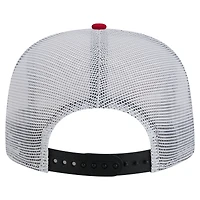Men's New Era Red/Black Atlanta Falcons Throwback Dye Golfer Snapback Hat