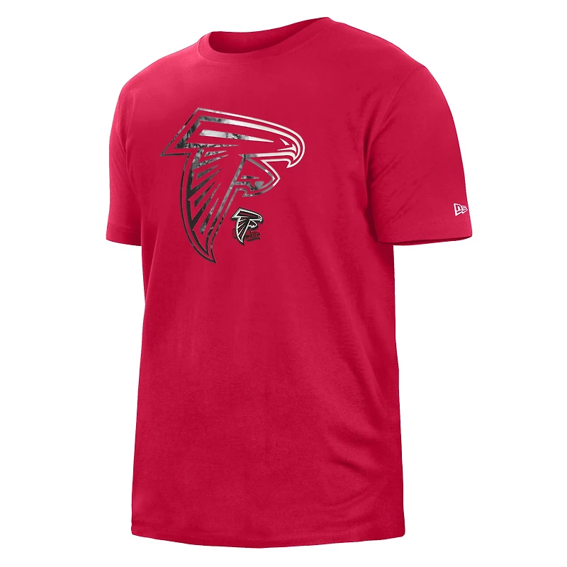 Men's New Era Red Atlanta Falcons 2022 Sideline Ink Dye T-Shirt