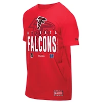 T-shirt rouge New Era pour homme, camp d'entraînement NFL 2025 des Falcons d'Atlanta