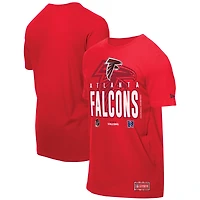T-shirt rouge New Era pour homme, camp d'entraînement NFL 2025 des Falcons d'Atlanta