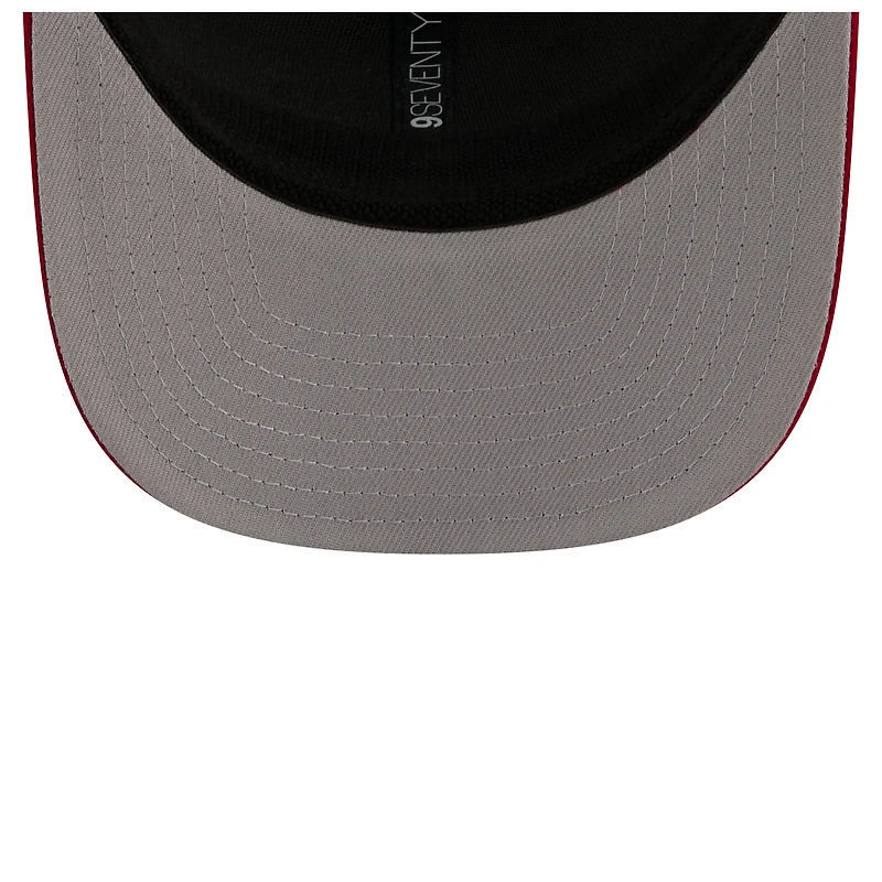 Casquette trucker ajustable New Era rouge Atlanta Falcons 9SEVENTY pour homme