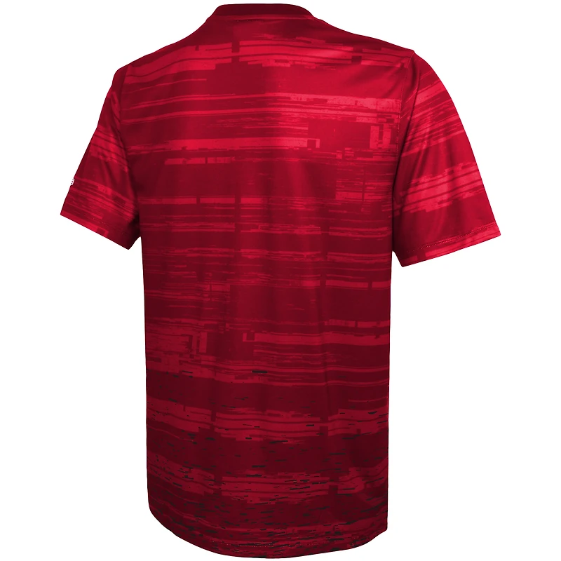 T-shirt à manches longues New Era pour homme, rouge Atlanta Falcons