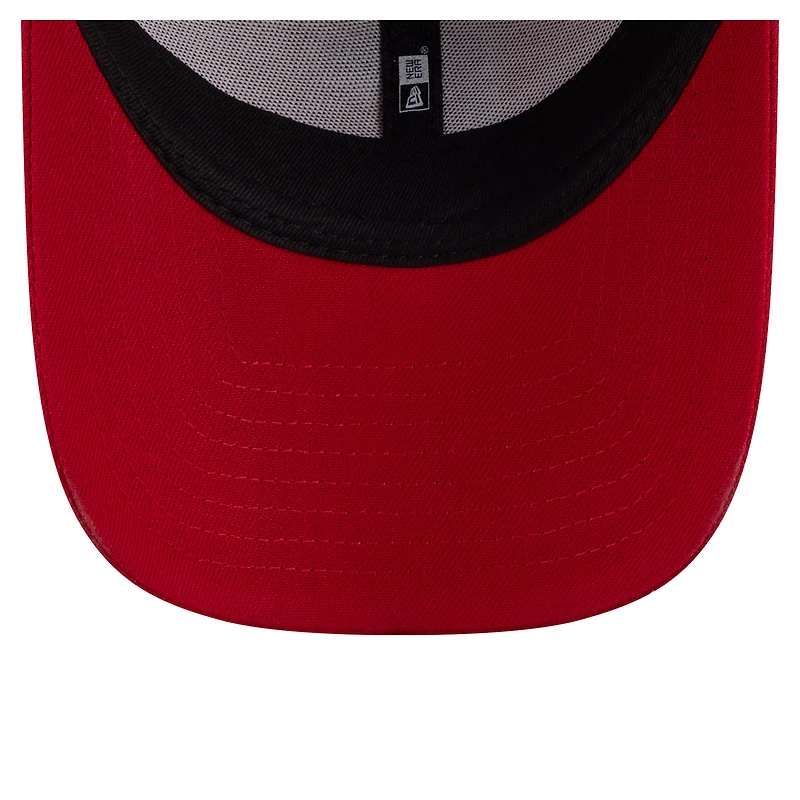 Casquette ajustable New Era rouge Atlanta Falcons Core Team 9FORTY pour homme