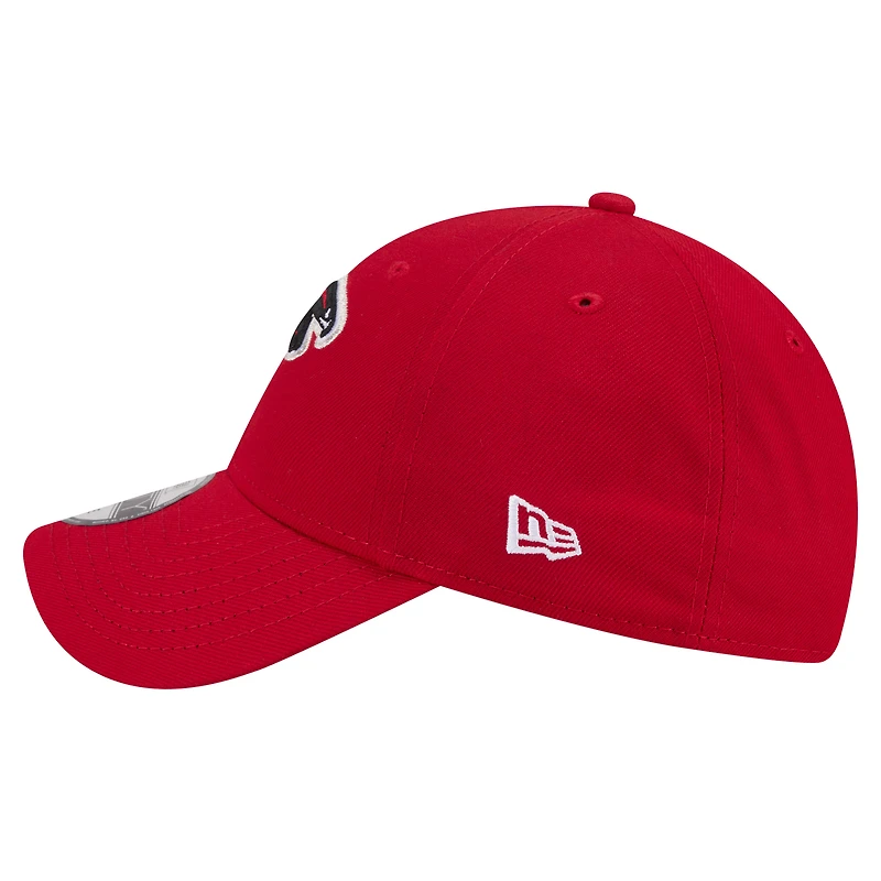Casquette ajustable New Era rouge Atlanta Falcons Core Team 9FORTY pour homme