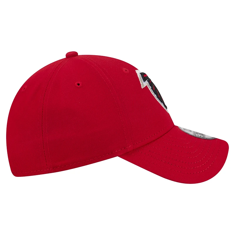 Casquette ajustable New Era rouge Atlanta Falcons Core Team 9FORTY pour homme