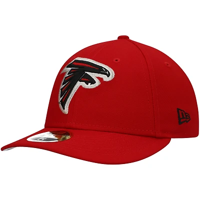 Casquette ajustée New Era rouge Atlanta Falcons Omaha à profil bas 59FIFTY pour homme
