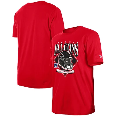 T-shirt rouge avec logo de l'équipe Atlanta Falcons New Era pour homme