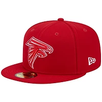 Casquette ajustée 59FIFTY pour homme New Era Scarlet Atlanta Falcons 1994 Hawaii Pro Bowl Main Patch