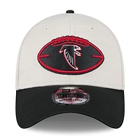 Casquette flexible 39THIRTY historique Atlanta Falcons 2024 Sideline Historic New Era pour hommes, pierre/noir