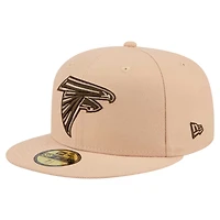 Men's New Era Tan Atlanta Falcons Candied Pecan 59FIFTY Fitted Hat