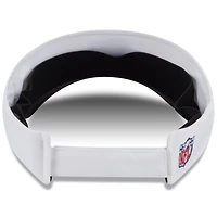 Visière ajustable New Era blanche/noire pour homme, camp d'entraînement NFL 2025 des Falcons d'Atlanta