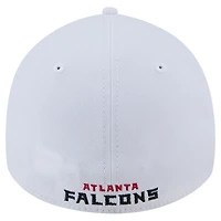 Casquette New Era blanche Atlanta Falcons Main 39THIRTY Flex pour homme