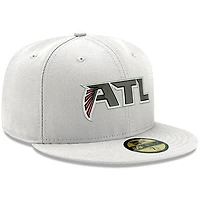 Casquette ajustée 59FIFTY Atlanta Falcons Omaha ATL New Era pour homme, blanc