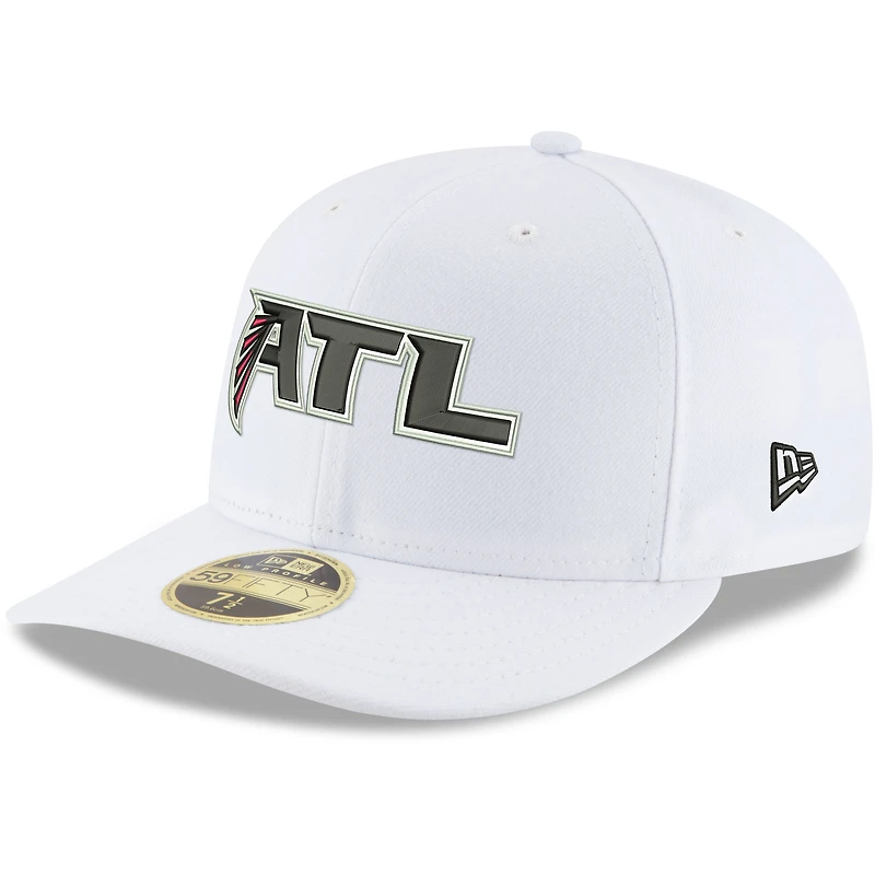 Casquette ajustée 59FIFTY pour homme Atlanta Falcons Omaha Low Profile New Era blanche
