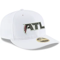 Men's New Era White Atlanta Falcons Omaha Low Profile 59FIFTY Fitted Hat