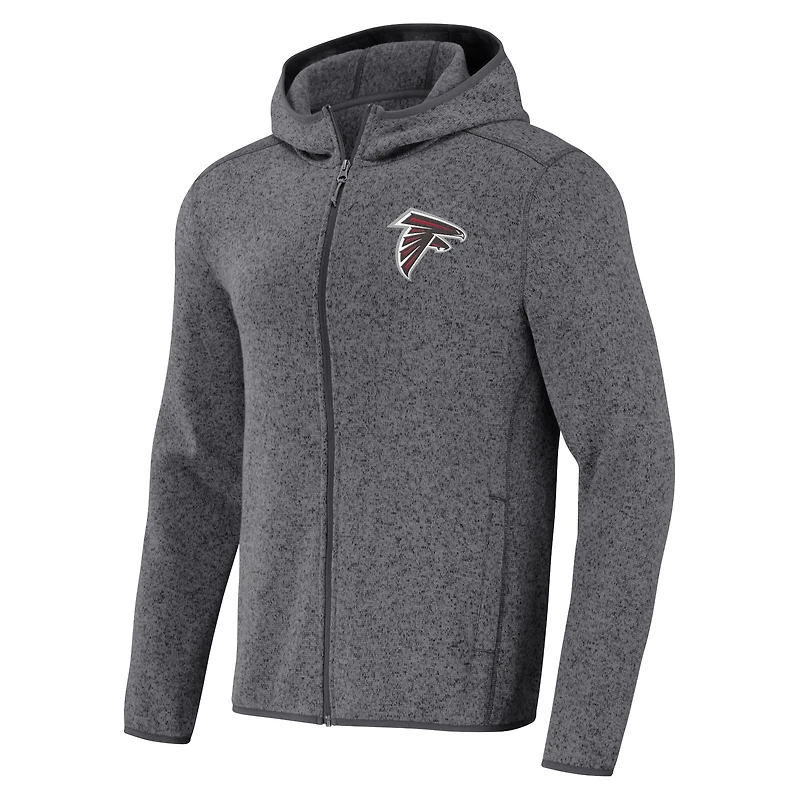 Men's NFL x Darius Rucker Collection by Fanatics Gray Atlanta Falcons Fleece Pullover Hoodie