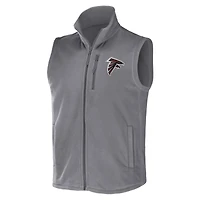 Collection NFL x Darius Rucker pour homme par Fanatics Gris Atlanta Falcons Polar Fleece Full-Zip Vest