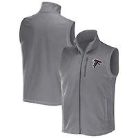 Collection NFL x Darius Rucker pour homme par Fanatics Gris Atlanta Falcons Polar Fleece Full-Zip Vest